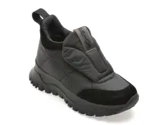 Ghete EPICA negre, 80812, din material textil imagine