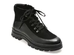 Ghete EPICA negre, B104, din piele naturala imagine