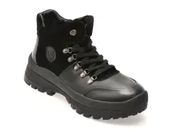 Ghete EPICA negre, LN17, din piele naturala imagine