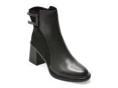 Ghete EPICA negre, M202B, din piele naturala imagine