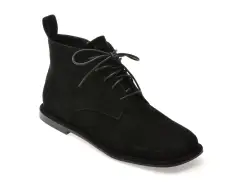 Ghete EPICA negre, N566, din piele intoarsa imagine