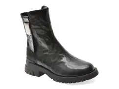 Ghete EPICA negre, RT5735, din piele naturala imagine