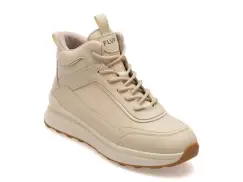 Ghete FLAVIA PASSINI albe, 82011, din piele naturala imagine