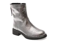 Ghete FLAVIA PASSINI argintii, 38389, din piele naturala imagine