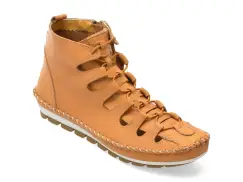 Ghete FLAVIA PASSINI galbene, 2175, din piele naturala imagine