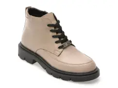 Ghete FLAVIA PASSINI gri, 1001VZN, din piele naturala imagine