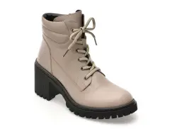 Ghete FLAVIA PASSINI gri, 1201VZN, din piele naturala imagine