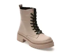 Ghete FLAVIA PASSINI gri, 901VZN, din piele naturala imagine