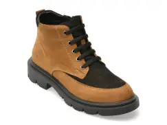 Ghete FLAVIA PASSINI maro, 1001TUN, din nabuc imagine