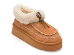 Ghete FLAVIA PASSINI maro, 1209, din piele intoarsa imagine