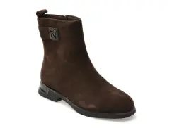 Ghete FLAVIA PASSINI maro, M01245, din piele intoarsa imagine