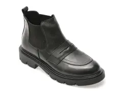 Ghete FLAVIA PASSINI negre, 1002SYX, din piele naturala imagine