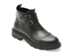 Ghete FLAVIA PASSINI negre, 1003SYX, din piele naturala imagine