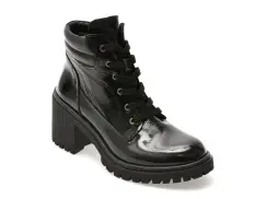 Ghete FLAVIA PASSINI negre, 1201SYR, din piele naturala lacuita imagine