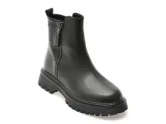 Ghete FLAVIA PASSINI negre, 13072, din piele naturala imagine