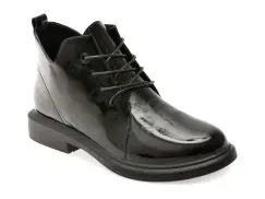 Ghete FLAVIA PASSINI negre, 1517, din piele naturala lacuita imagine