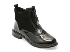 Ghete FLAVIA PASSINI negre, 156, din piele naturala lacuita imagine