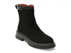 Ghete FLAVIA PASSINI negre, 2397, din piele intoarsa imagine