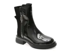 Ghete FLAVIA PASSINI negre, 38209, din piele naturala lacuita imagine