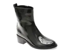 Ghete FLAVIA PASSINI negre, 38210, din piele naturala lacuita imagine