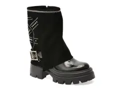 Ghete FLAVIA PASSINI negre, 38461, din piele naturala lacuita imagine