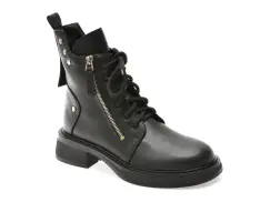 Ghete FLAVIA PASSINI negre, 38744, din piele naturala imagine