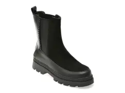 Ghete FLAVIA PASSINI negre, 4J315, din piele intoarsa imagine