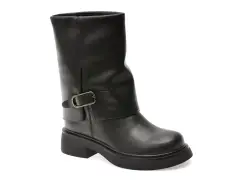 Ghete FLAVIA PASSINI negre, 56152, din piele naturala imagine