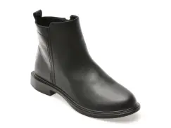 Ghete FLAVIA PASSINI negre, 60, din piele naturala imagine