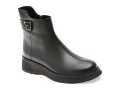 Ghete FLAVIA PASSINI negre, 695T132, din piele naturala imagine