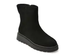 Ghete FLAVIA PASSINI negre, 7312, din piele intoarsa imagine