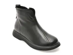 Ghete FLAVIA PASSINI negre, 74361, din piele naturala imagine