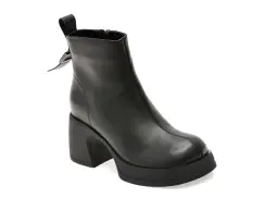 Ghete FLAVIA PASSINI negre, 75002, din piele naturala imagine