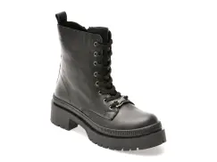 Ghete FLAVIA PASSINI negre, 901SY, din piele naturala imagine