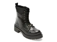 Ghete FLAVIA PASSINI negre, 901SYR, din piele naturala lacuita imagine