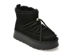 Ghete FLAVIA PASSINI negre, 9533, din piele intoarsa imagine