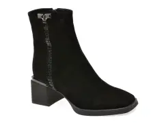 Ghete FLAVIA PASSINI negre, A413, din piele intoarsa imagine