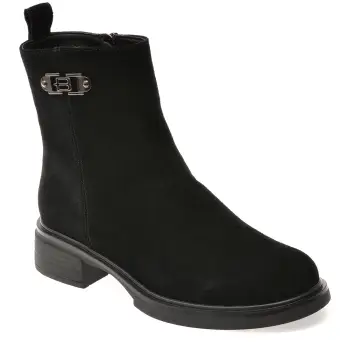 Ghete FLAVIA PASSINI negre, DX01331, din piele intoarsa imagine