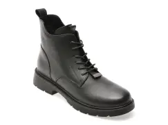 Ghete FLAVIA PASSINI negre, E0960, din piele naturala imagine