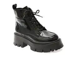 Ghete FLAVIA PASSINI negre, MX339, din piele naturala lacuita imagine