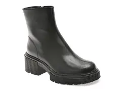 Ghete FLAVIA PASSINI negre, MX368, din piele naturala imagine