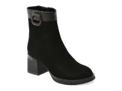 Ghete FLAVIA PASSINI negre, RT5740, din piele intoarsa imagine