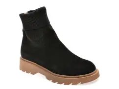 Ghete FLAVIA PASSINI negre, T016, din piele intoarsa imagine