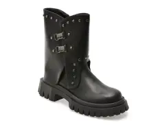 Ghete FLAVIA PASSINI negre, TC248, din piele naturala imagine