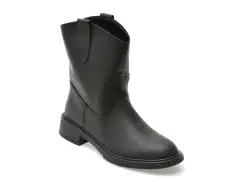 Ghete FLAVIA PASSINI negre, TC372, din piele naturala imagine