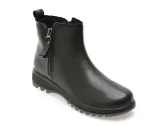 Ghete FLAVIA PASSINI negre, W8502, din piele naturala imagine