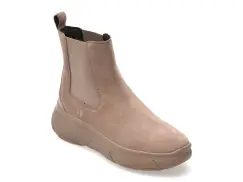 Ghete GEOX gri, D56NHB, din piele intoarsa imagine