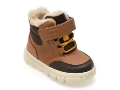 Ghete GEOX maro, B365BC, din piele ecologica imagine