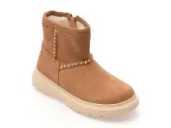 Ghete GEOX maro, B565YA, din piele intoarsa imagine