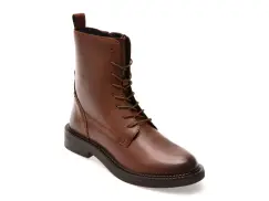 Ghete GEOX maro, D46WYG, din piele naturala imagine